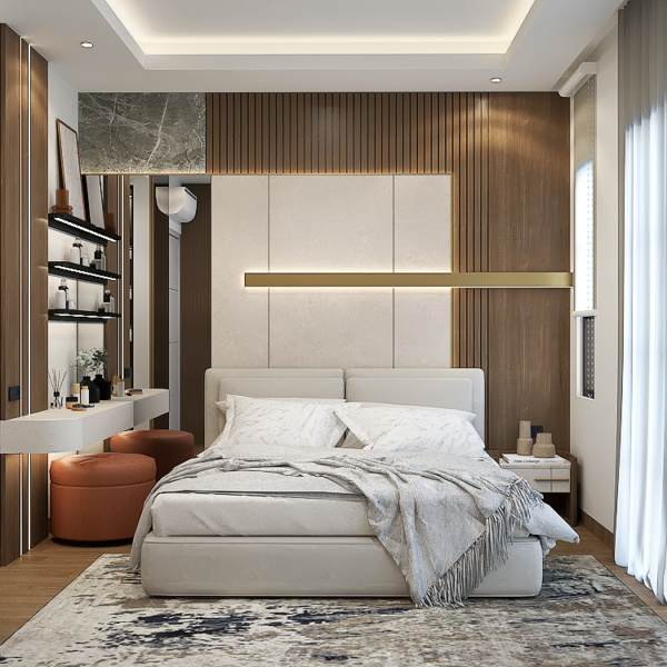 T Residence - Master Bedroom Lt3